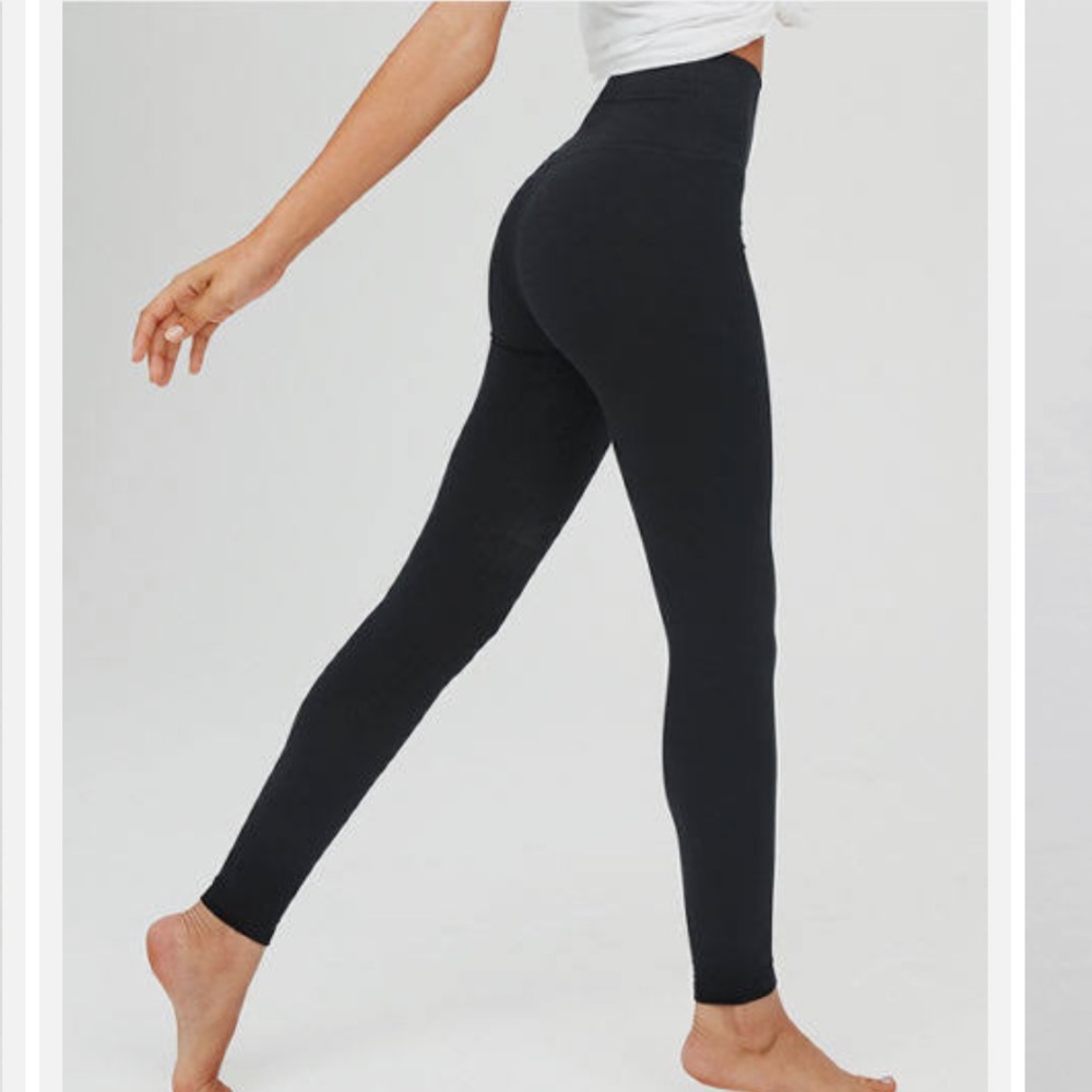 OFFLINE by Aerie high wasted black leggings